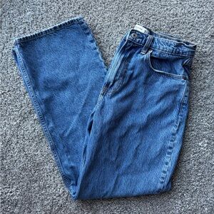 The loose high rise jeans